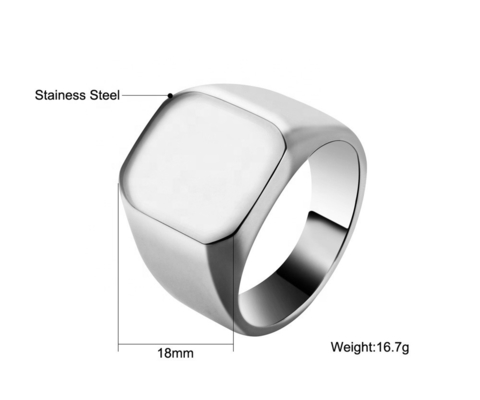 TRENDY Occasion Stainless Steel Ring for Men in Europe or America