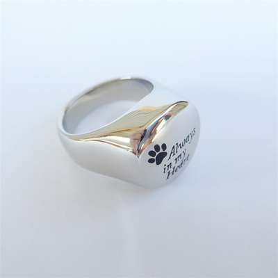 Gift Occasion Always In My Heart Cremation Jewelry Ash Urn Ring Sample Making Service