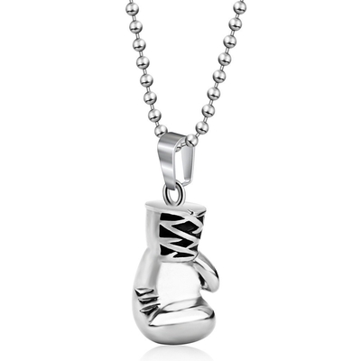 Vintage Boxing Gloves Men's Necklace Personality Collar Pendant for Personalized Style