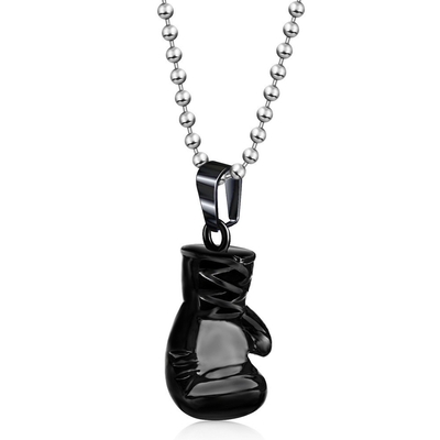 Vintage Boxing Gloves Men's Necklace Personality Collar Pendant for Personalized Style