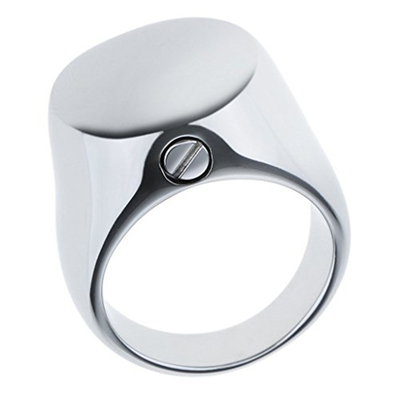 Classic Style Stainless Steel Round Ring Cremation Pet Jewelry with Inlay Technology