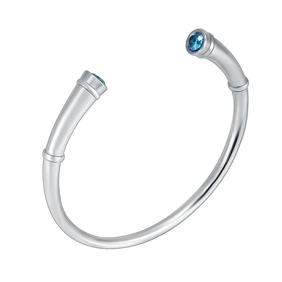 Stainless Steel Double End Open Cremation Souvenir Bracelet for Ashes Memorial Bangle