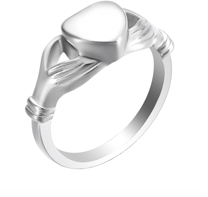 Unique Designs Heart-Shaped Openable Cremation Ash Urn Finger Ring for Women Jewelry
