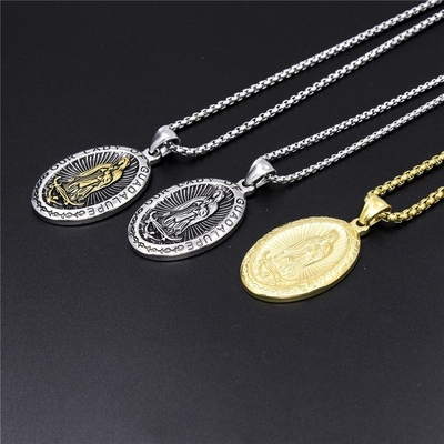 Religious Style Decoration Simple Venus Madonna Pendant Stainless Steel Tag
