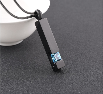 Stainless Steel Keepsake Memorial Urn Necklace for Women Men Inlay Technology CNC