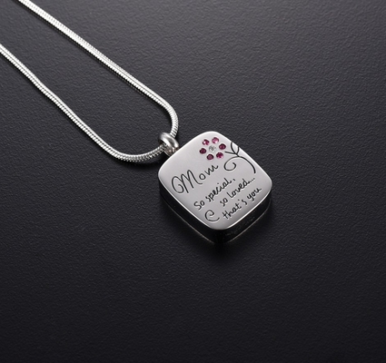 Affordable Zirconia Cremation Jewelry Customized Design for Mom Remember Your Loved One