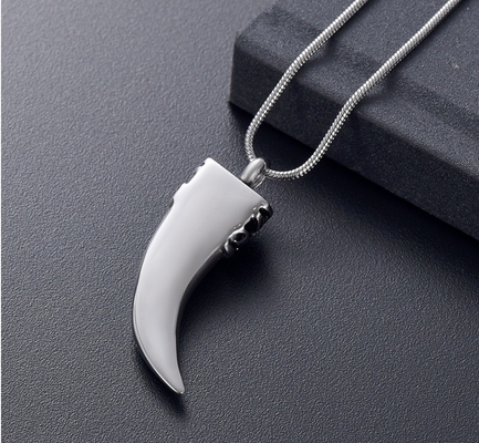 Classic Style Stainless Steel Memorial Pendant Necklace for Men Cremation Jewelry