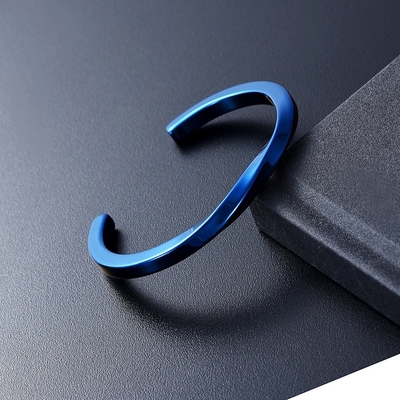 Excellent Stainless Steel Twisted Plain Cremation Urn Bangle For Ashes Memorialization