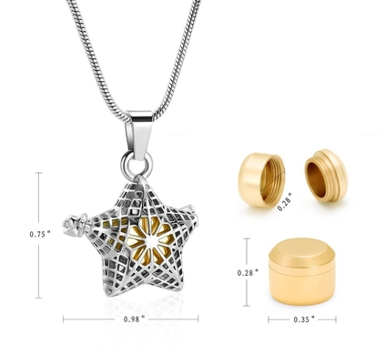 Decoration Jewelry Stainless Steel Cremation Necklace for Pet and Human Ashes