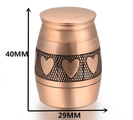 Stainless Steel Love Heart 40mm Height Memorial Pet Cremation Ashes Urn Stash Funeral