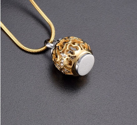 Forever in Our Thoughts Ashes Holder Necklace with Beautiful Hollow Butterfly Pendant