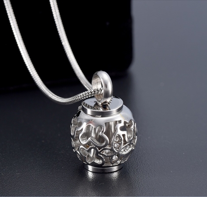 Forever in Our Thoughts Ashes Holder Necklace with Beautiful Hollow Butterfly Pendant