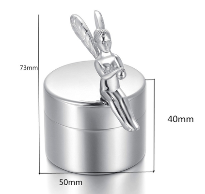 Stainless Steel Angel Cremation Urn Unique Design for Memorial Jewelry Engravable