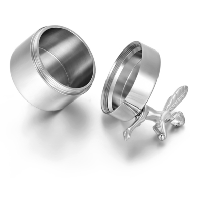Stainless Steel Angel Cremation Urn Unique Design for Memorial Jewelry Engravable