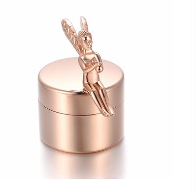 Stainless Steel Angel Cremation Urn Unique Design for Memorial Jewelry Engravable