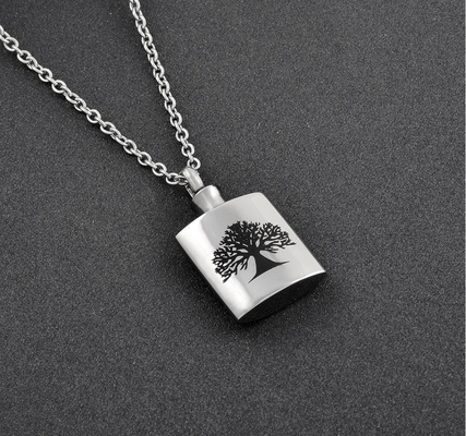 Excellent Stainless Steel Cremation Urn Necklace for Pet/Human Ashes 20'' Link Chain