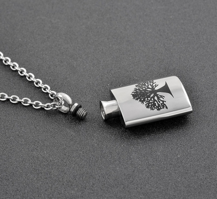 Excellent Stainless Steel Cremation Urn Necklace for Pet/Human Ashes 20'' Link Chain