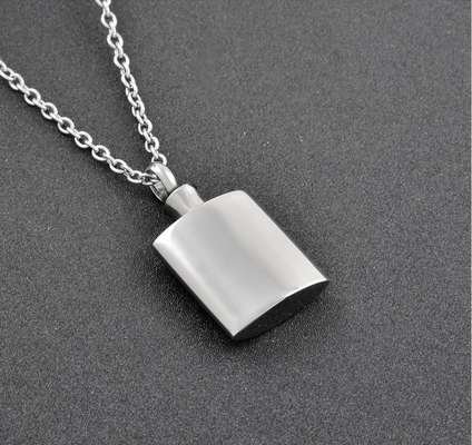 Excellent Stainless Steel Cremation Urn Necklace for Pet/Human Ashes 20'' Link Chain