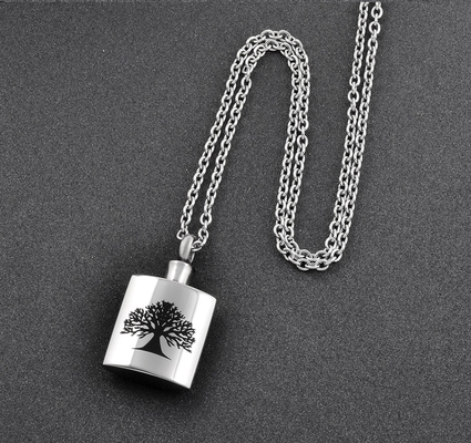 Excellent Stainless Steel Cremation Urn Necklace for Pet/Human Ashes 20'' Link Chain