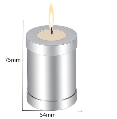 75*54mm Cylinder Cremation Jewelry Urn Stainless Steel Ashes Locket for Small Animals