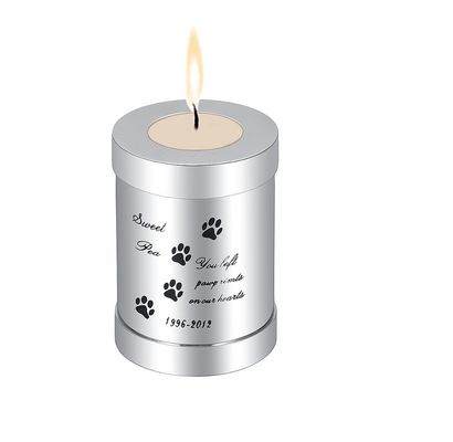 75*54mm Cylinder Cremation Jewelry Urn Stainless Steel Ashes Locket for Small Animals