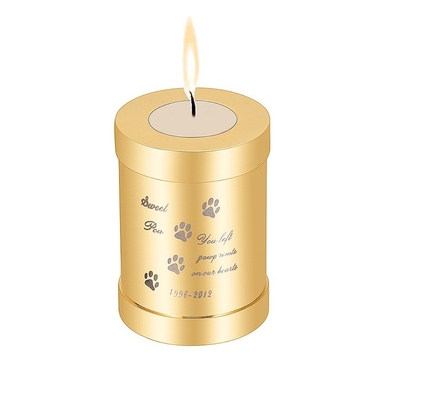 75*54mm Cylinder Cremation Jewelry Urn Stainless Steel Ashes Locket for Small Animals