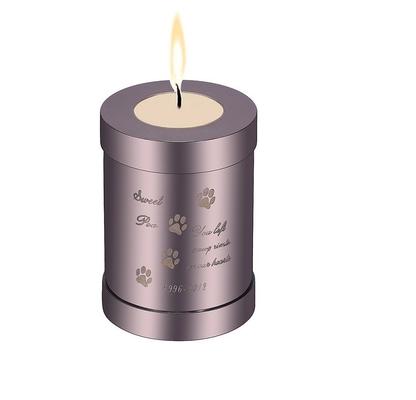75*54mm Cylinder Cremation Jewelry Urn Stainless Steel Ashes Locket for Small Animals