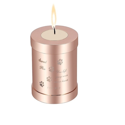 75*54mm Cylinder Cremation Jewelry Urn Stainless Steel Ashes Locket for Small Animals