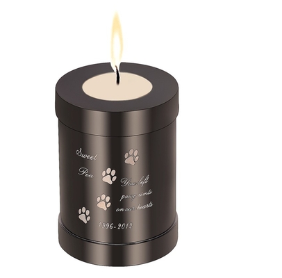 75*54mm Cylinder Cremation Jewelry Urn Stainless Steel Ashes Locket for Small Animals