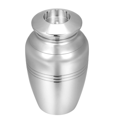 Unique Designs Stainless Steel Candle Holder Cremation Urn for Ashes Keepsake Jewelry