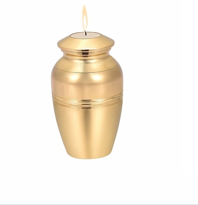 Unique Designs Stainless Steel Candle Holder Cremation Urn for Ashes Keepsake Jewelry
