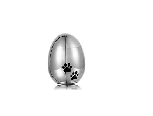 316L Stainless Steel Pet Ashes Urn Egg Shape 8 Year's Experience Excellent 4 Colors