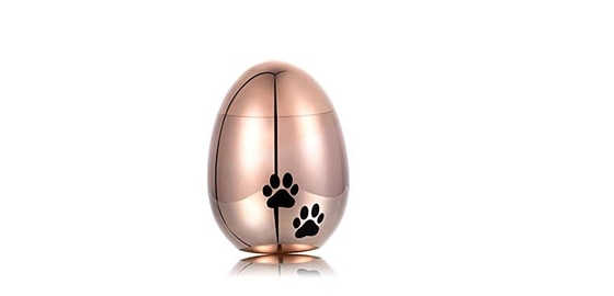 316L Stainless Steel Pet Ashes Urn Egg Shape 8 Year's Experience Excellent 4 Colors