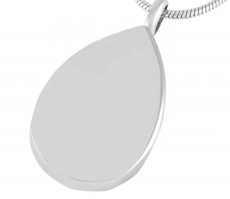 Stainless Steel Purple Rhinestone Water Drop Cremation Pendant for Children's Jewelry