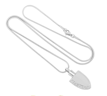 Gold/Silver/Black Color Shovel Crystal Cremation Necklace Stainless Steel Ashes Urns