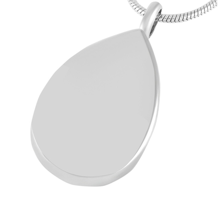 Excellent Water Drop Cremation Pendant Stainless Steel Tear Drop Crystal Ashes Holder