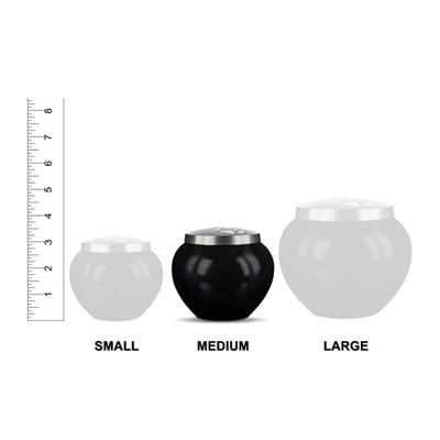 Pet Caskets Urns Double Paw Print Solid Stainless Steel Pet Urn for Dignified Farewell