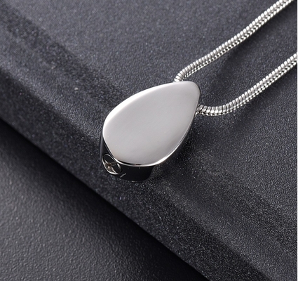 Jewelry Type Butterfly Carved Teardrop Stainless Steel Cremation Pendant for Memorial