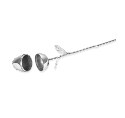 Stainless Steel Secret Stash Cremation Urn Ashes Keepsake Unique Rose Flower Design