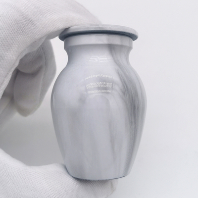 OEM/ODM Marble Grain Cremation Urn for Human and Pet Ashes 68*44mm 8 Years Experience