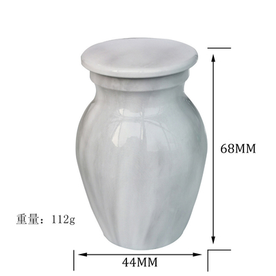 OEM/ODM Marble Grain Cremation Urn for Human and Pet Ashes 68*44mm 8 Years Experience