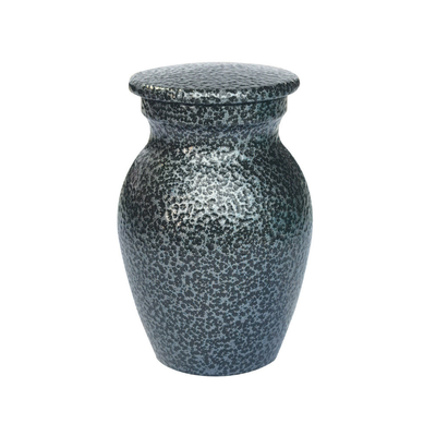 Unique Designs Frosted Texture Aluminum Alloy Urn Human Pet Metal Urn 53*35mm Decoration