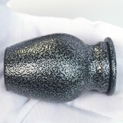 Unique Designs Frosted Texture Aluminum Alloy Urn Human Pet Metal Urn 53*35mm Decoration
