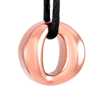 Cute Circle 316L Stainless Steel Pendant Necklace for Cremation Urns Keepsake Jewelry