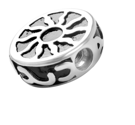 Unisex Tribal Sun 316L Stainless Steel Pendant Necklace for Ashes Urns Keepsake Locket