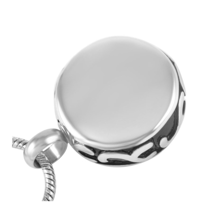 Unisex Tribal Sun 316L Stainless Steel Pendant Necklace for Ashes Urns Keepsake Locket