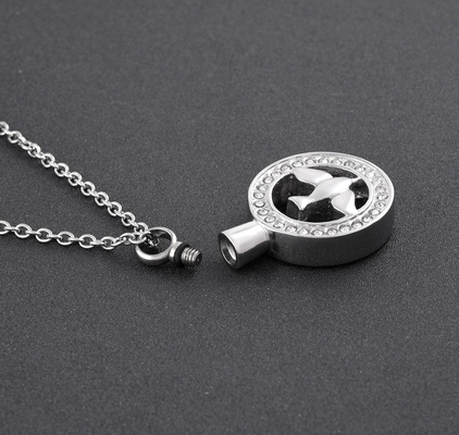 Stainless Steel Dove Decoration Cremation Jewelry for Ashes Keepsake Pendant Necklace