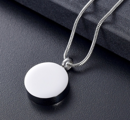 8 Year's Experience Stainless Steel Forever in My Heart Memorial Pendant Necklace for Ashes