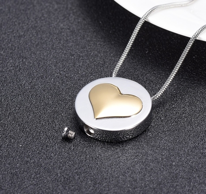 Stainless Steel Love Heart Keepsake Ashes Pendant for Human and Pet Cremation Jewelry