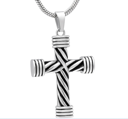 Cross Cremation Necklace for Ashes Keepsake Pendant Necklace For Women/Men Urns Decoration OEM/ODM